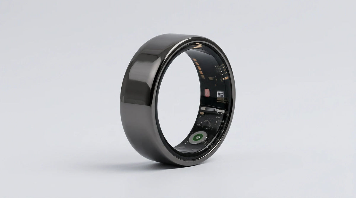Rheo Ring Preto. Imagem conceitual do produto.