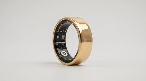 Rheo Ring Dourado. Imagem conceitual do produto.